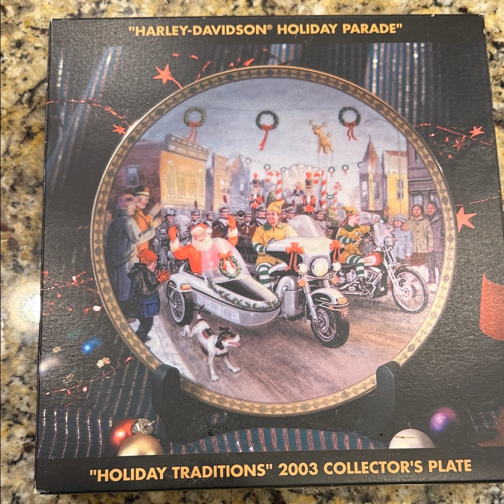 Harley-Davidson Holiday Traditions 100tb anniversary Collector's Plate